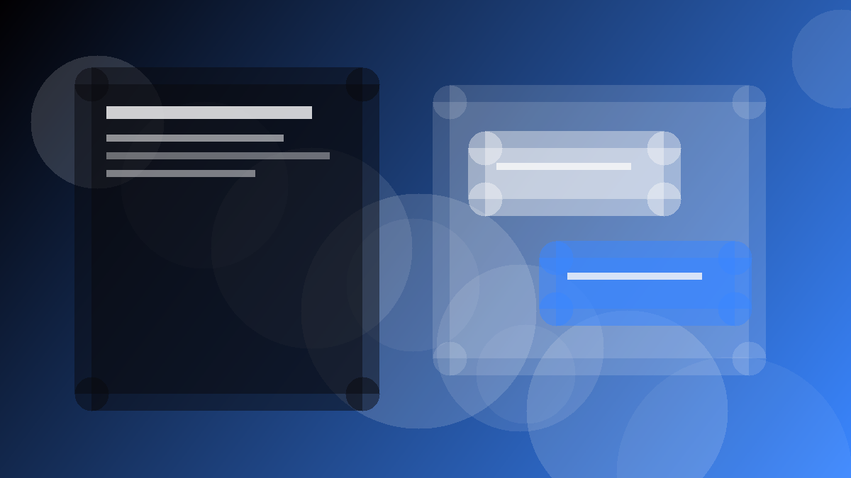 AI chatbot conversation and support routing illustration