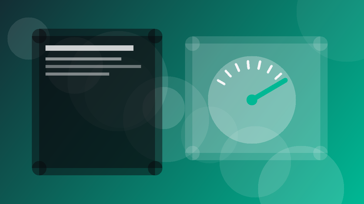 Core Web Vitals speed gauge illustration