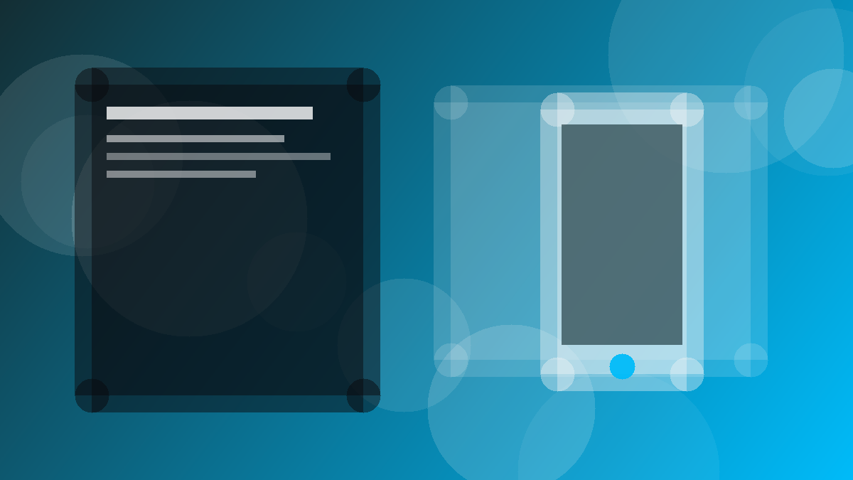Mobile-first website layout illustration