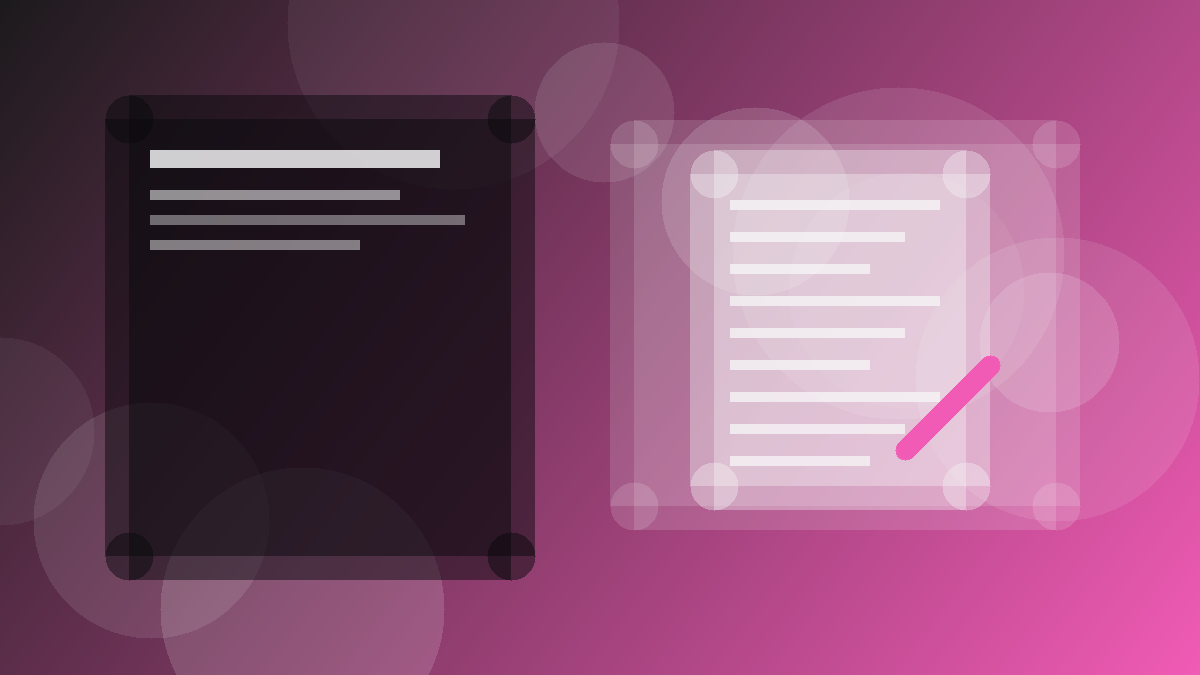 Service page copywriting pencil and content layout illustration